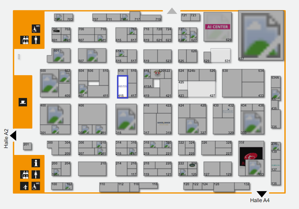 Lageplan Halle A3 Stand 415