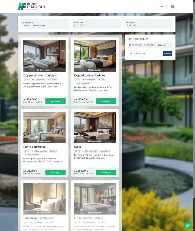 hotelfinder demohotel