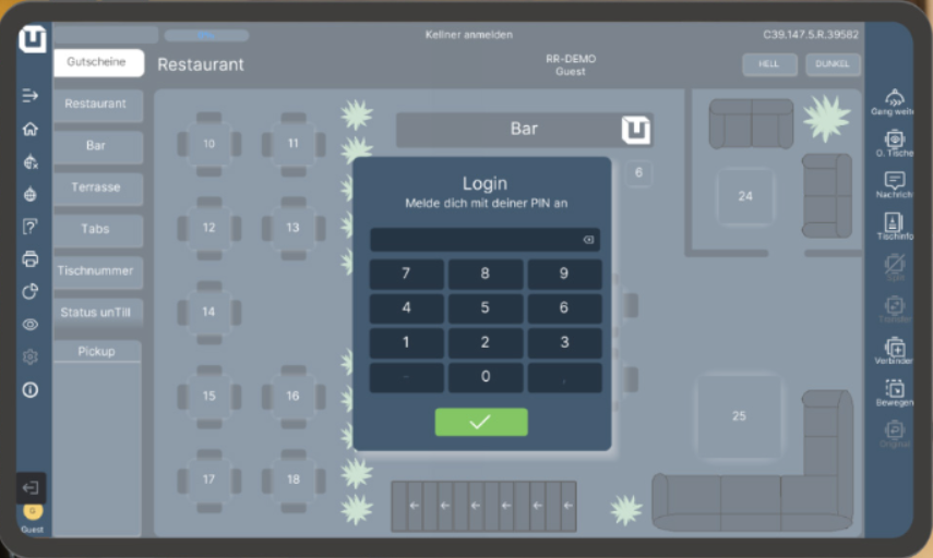 untill prime kassenfunktionen ansicht login